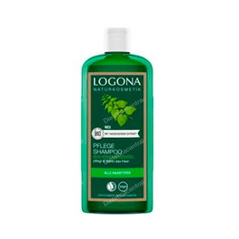 LOGONA Champu Ortiga Cuidado Clasico 250 Ml - Cuidado Natural Diario, Cabello Saludable y Brillante, Apto Veganos, Sin Sulfatos ni Siliconas