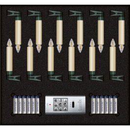 Krinner Superlight Bavaria Mini Flame Set de 12 piezas Marfil