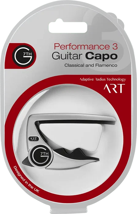 G7TH Cejilla para Guitarra de Cuerdas de Nylon - Plateada