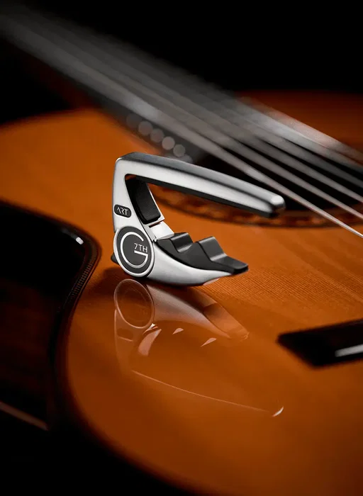 G7TH Cejilla para Guitarra de Cuerdas de Nylon - Plateada