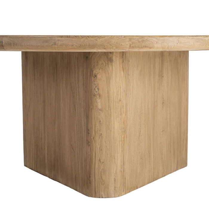 Mesa Comedor Madera de Olmo Salón 150 X 150 X 76 cm