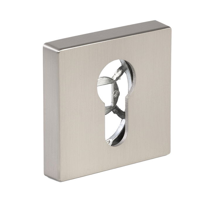 HERRAJES ALK Bocallave Z Cuadrado 51X51 Niquel Cepillado Negro Mate HERRAJES ALK Bocallave Z Cuadrado 51X51 Niquel Cepillado Negro Mate