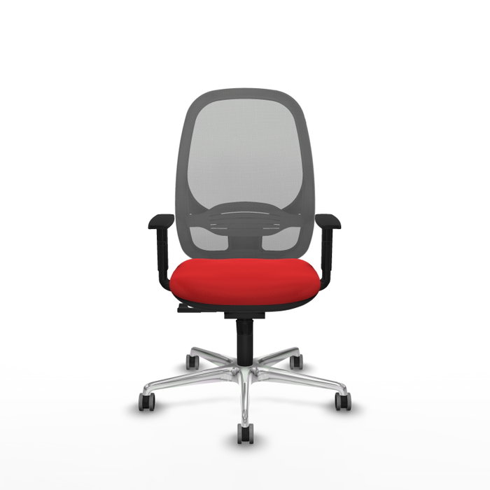 PIQUERAS Y CRESPO Silla de oficina Cilanco con mecanismo Sincro, Rojo y Gris PIQUERAS Y CRESPO Silla de oficina Cilanco con mecanismo Sincro, Rojo y Gris