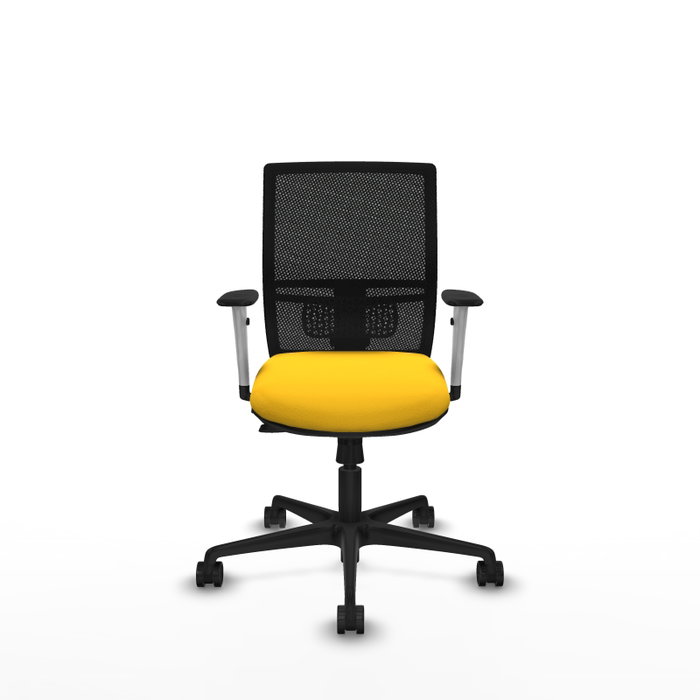 PIQUERAS Y CRESPO Silla de oficina Yunquera con mecanismo Sincro/Traslack Amarillo y Negro PIQUERAS Y CRESPO Silla de oficina Yunquera con mecanismo Sincro/Traslack Amarillo y Negro