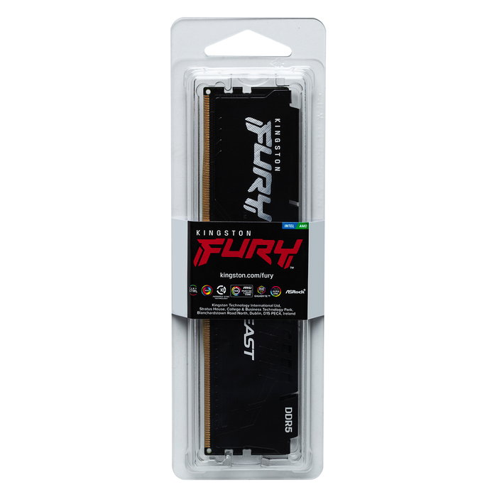 Kingston FURY Beast DDR5 RAM 32GB 6000MT/s CL30 DIMM Negro - Módulo de Memoria para PC AMD EXPO