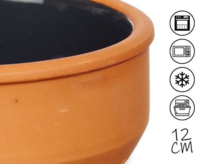 La Dehesa Set 6 Cazuelas Barro 12 cm Color Negro 11,5 x 11,5 x 4,5 cm (Set de 8) La Dehesa Set 6 Cazuelas Barro 12 cm Color Negro 11,5 x 11,5 x 4,5 cm (Set de 8)