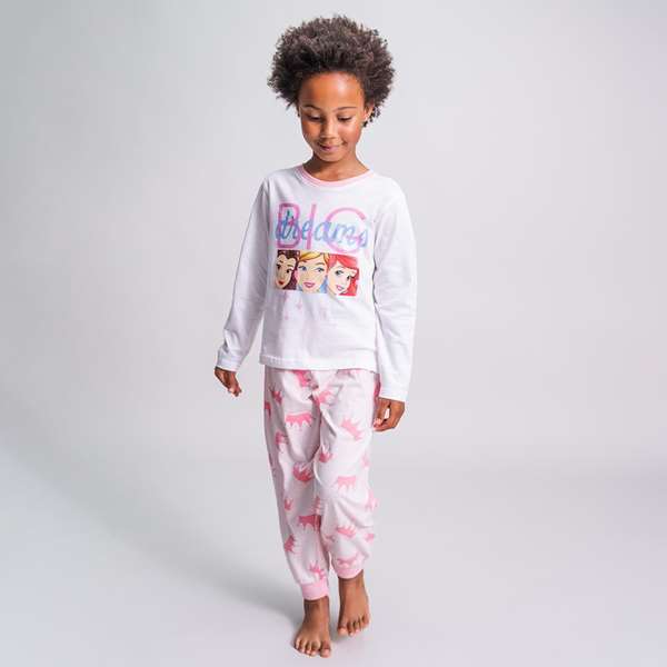 Cerdá Pijama Largo de Niña Princess de Jersey, Talla 3 Años