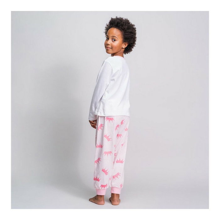 Cerdá Pijama Largo Single Jersey Princess Talla 3 Años Blanco
