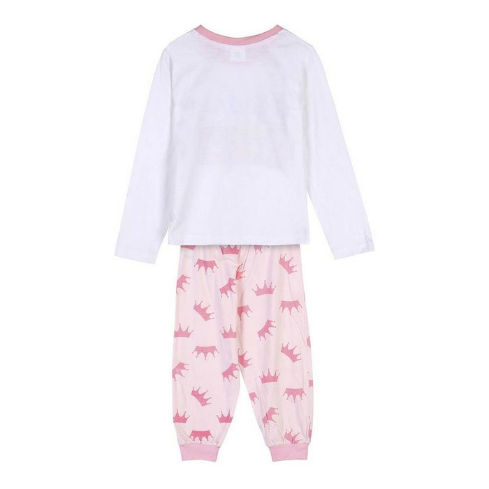 Cerdá Pijama Largo Single Jersey Princess Talla 3 Años Blanco
