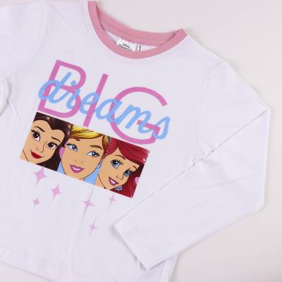 Cerdá Pijama Largo Single Jersey Princess Talla 3 Años Blanco