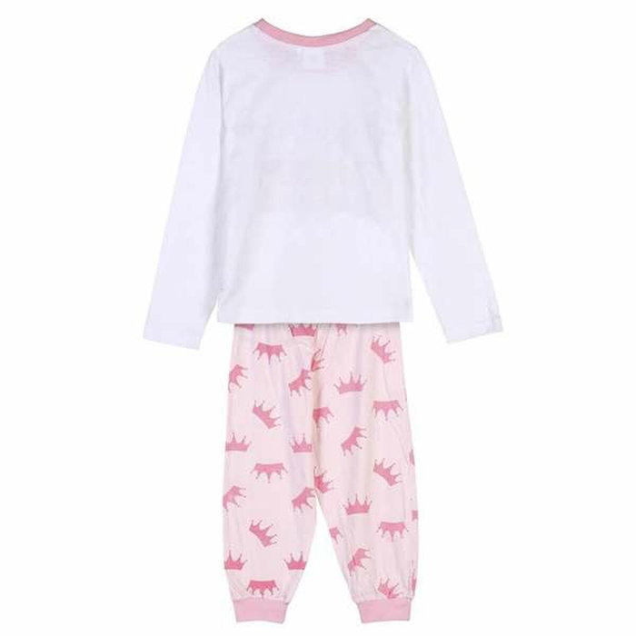 Cerdá Pijama Largo Single Jersey Princess Talla 3 Años Blanco