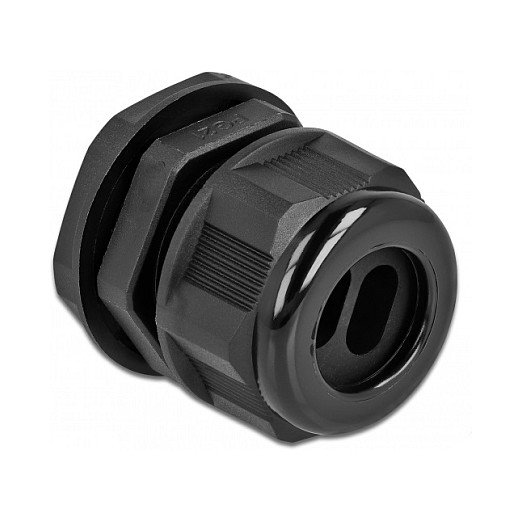 DeLOCK Prensaestopas PG21 para cable plano, 2 unidades, Negro DeLOCK Prensaestopas PG21 para cable plano, 2 unidades, Negro