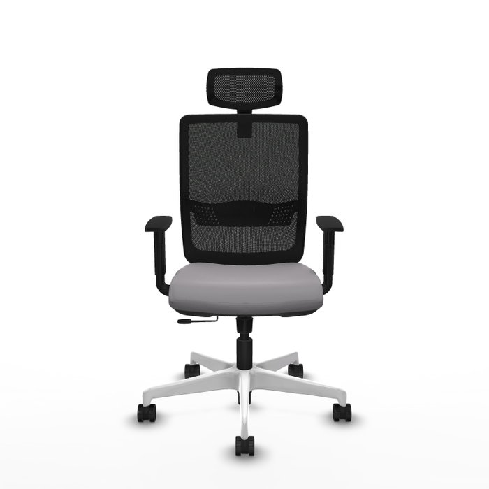 PIQUERAS Y CRESPO Silla de oficina Haches con mecanismo Sincro/Traslack Gris y Negro