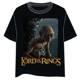 AMAZON STUDIOS Camiseta Gollum El Señor de los Anillos Adulto Talla M - 100% Algodón, 160g, Estampado Frontal