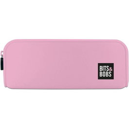 GRAFOPLAS DISEÑO Portatodo de Silicona Rosa Pastel B&B 20x7,5x5,5cm