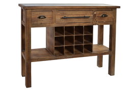 DKD Home Decor Consola Cottage Madera 35 x 95 x 120 cm Botellero