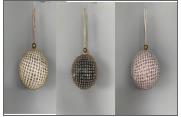 DKD Home Decor Decoración Colgante de PVC con Purpurina Surtida