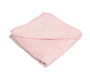KioKids Toalla de Baño para Bebé de Bambú, Capucha, Suave, Absorbente, Rosa, 100x100 cm