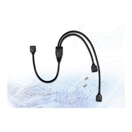 Inter-Tech Divisor de cable RGB, 2 puertos