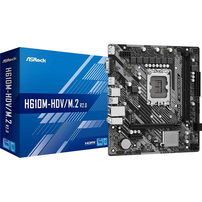 Asrock H610M-HDV/M.2 R2.0 Micro ATX LGA 1700 DDR4