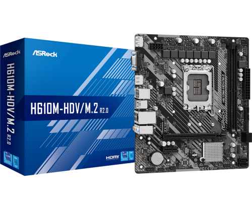 Asrock H610M-HDV/M.2 R2.0 Micro ATX LGA 1700 DDR4