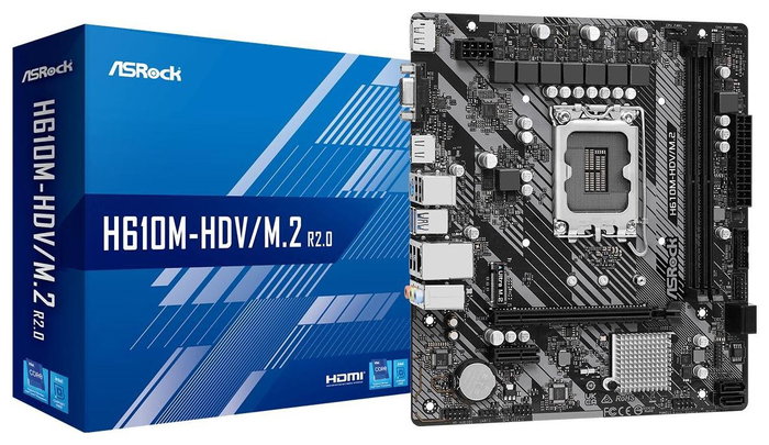 Asrock H610M-HDV/M.2 R2.0 Micro ATX LGA 1700 DDR4