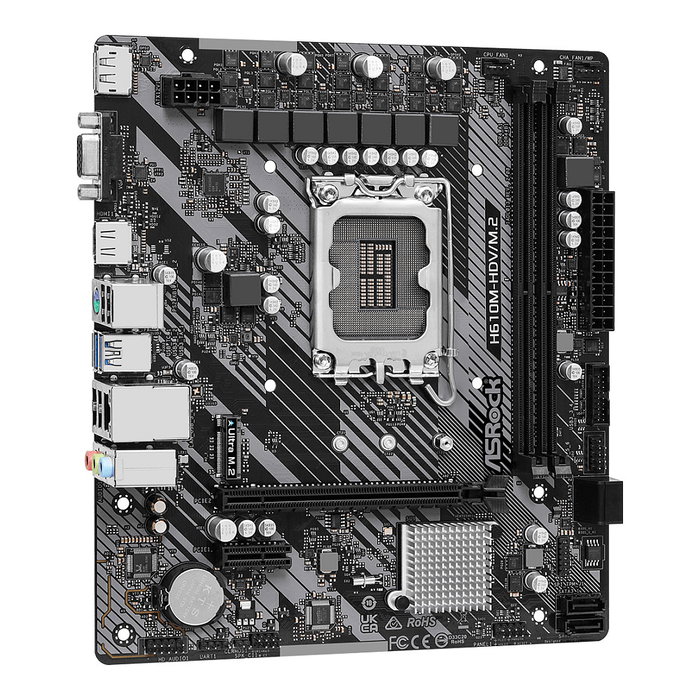 ASRock H610M-HDV/M.2 R2.0 Placa Base mATX DDR4 LGA 1700