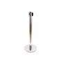 Normaluz Poste separador inox con cinta roja extensible de 2 m x 5 cm