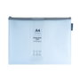 Grafoplas Bolsa Zipper Eva mate A4 blanco