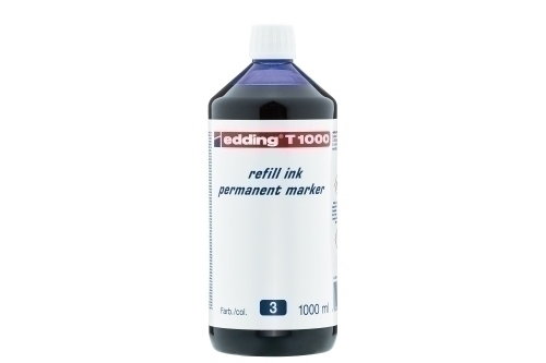 EDDING Tinta para Rotulador Frasco 1 Litro T1000 Azul EDDING Tinta para Rotulador Frasco 1 Litro T1000 Azul