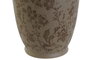 DKD Home Decor Jarrón de Gres con Hojas Mate Marrón y Verde