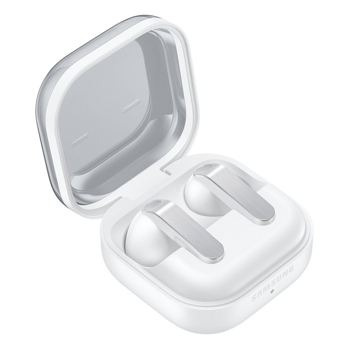 Samsung Galaxy Buds4 SM-R540 Auriculares Inalámbricos Bluetooth 6.1 con Cancelación Activa de Ruido (ANC) y Carga Inalámbrica, Blanco, Hasta 30h Autonomía