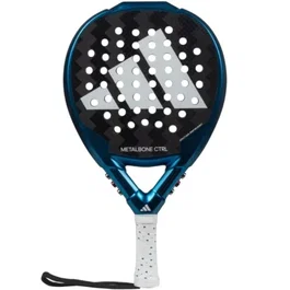 Adidas Pala de Pádel Metalbone Control 3.3 2024 (Lorena Rufo) - Negra - Redonda, Control, Fibra Carbon, Sistema Weight & Balance, 345-360g