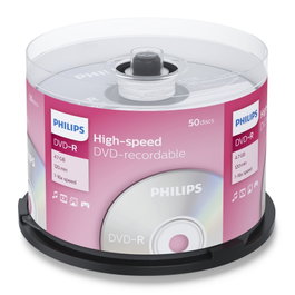 Philips DVD-R 4,7 GB 16x SP, 50 Unidades
