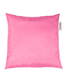 Atelier Del Sofa Cojín Pouf 40x40 cm Rosa, Tela de Poliéster Impermeable, Doble Cremallera Oculta