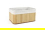 Confortime Set 3 Cestas Ordenación Bambú Natural 27 x 19 x 11.5 cm y 23 cm (8 Unidades)