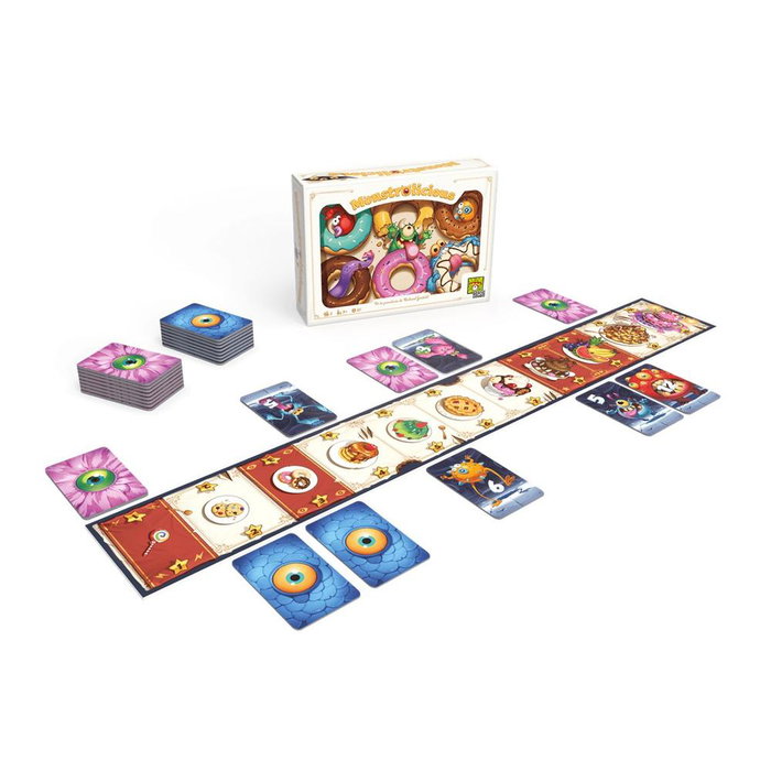 Juegos Monstrolicious - Juego de Mesa Estrategia por Richard Garfield para +8 Años con Tablero y Cartas - Juego Familiar Divertido