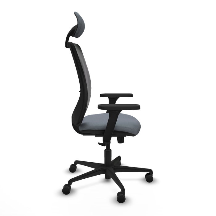 PIQUERAS Y CRESPO Silla de oficina Zulema con mecanismo Sincro, Gris y Negro PIQUERAS Y CRESPO Silla de oficina Zulema con mecanismo Sincro, Gris y Negro