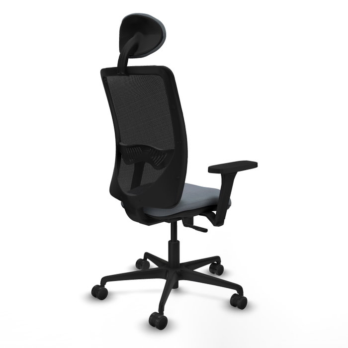 PIQUERAS Y CRESPO Silla de oficina Zulema con mecanismo Sincro, Gris y Negro PIQUERAS Y CRESPO Silla de oficina Zulema con mecanismo Sincro, Gris y Negro