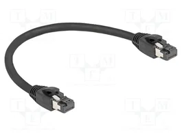 DeLOCK Cable de red RJ45 Cat.8.1 S/FTP 25 cm negro