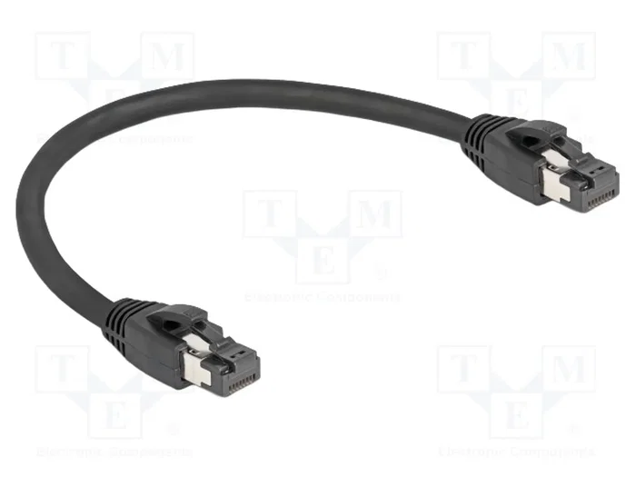 DeLOCK Cable de red RJ45 Cat.8.1 S/FTP 25 cm negro DeLOCK Cable de red RJ45 Cat.8.1 S/FTP 25 cm negro