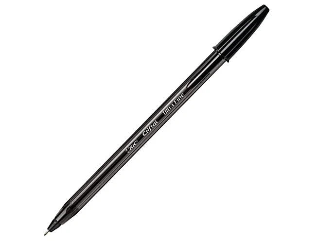 Bic Cristal Exact Ultrafine Negro Caja de 20 Unidades