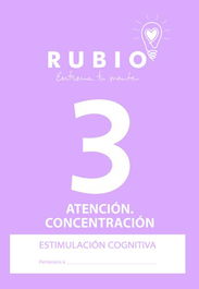 Cuaderno Rubio A4 Estimulacion Cognitiva Atencion Nº 3 (Deterioro Cognitivo Moderado-Grave) (Set de 5)