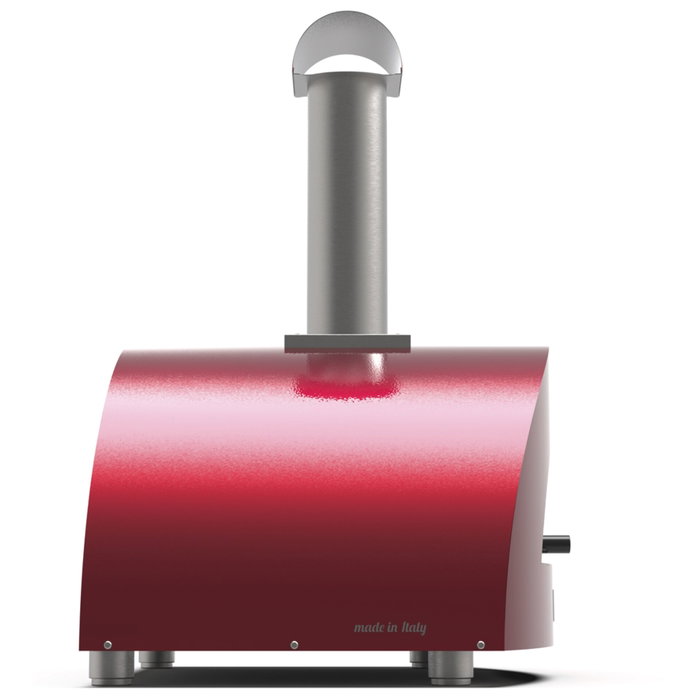Alfa Forni Moderno 2 Pizze Wood Antique Red