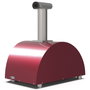Alfa Forni Moderno 2 Pizze Wood Antique Red