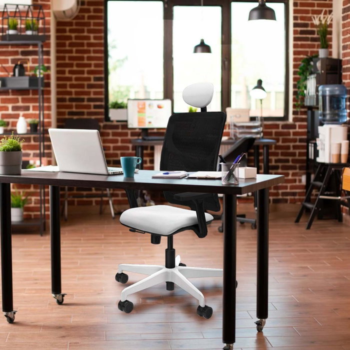 PIQUERAS Y CRESPO Silla de oficina Motilla con mecanismo Sincro/Traslack Gris claro y Negro PIQUERAS Y CRESPO Silla de oficina Motilla con mecanismo Sincro/Traslack Gris claro y Negro