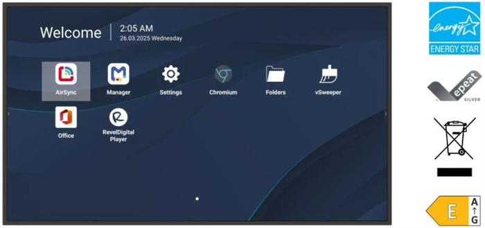 Viewsonic CDE6514-2C Pantalla Señalización Digital 65" 4K Ultra HD LCD 500 cd/m² Wifi Android 14 24/7 Viewsonic CDE6514-2C Pantalla Señalización Digital 65" 4K Ultra HD LCD 500 cd/m² Wifi Android 14 24/7