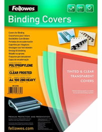 Fellowes Caja de 100 Portadas de Encuadernación A4 Transparente