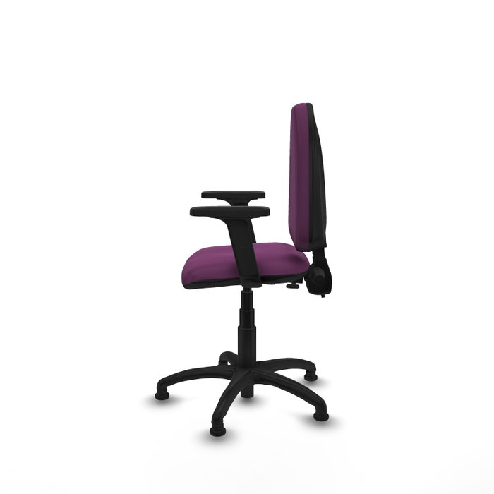 PIQUERAS Y CRESPO Silla de oficina Aýna Morada con Brazos 2D