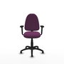 PIQUERAS Y CRESPO Silla de oficina Aýna Morada con Brazos 2D